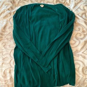 Forest green cardigan